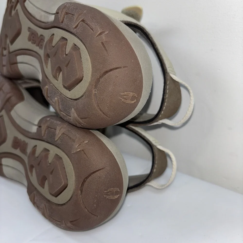 Teva Shoes Womens 9.5 Taupe Tirra CT Ankle Straps Numa Print Mesh Closed 1106837